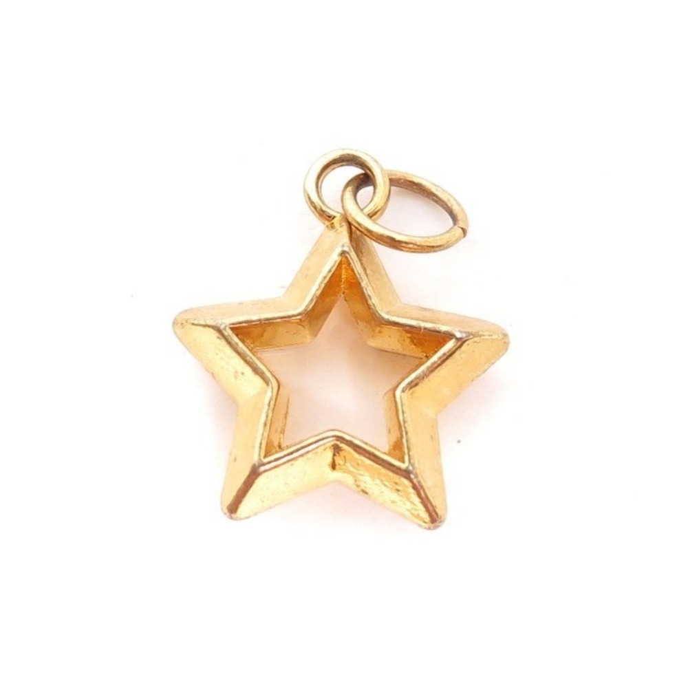 Vintage‎ Gold Toned Star Pendant Charm